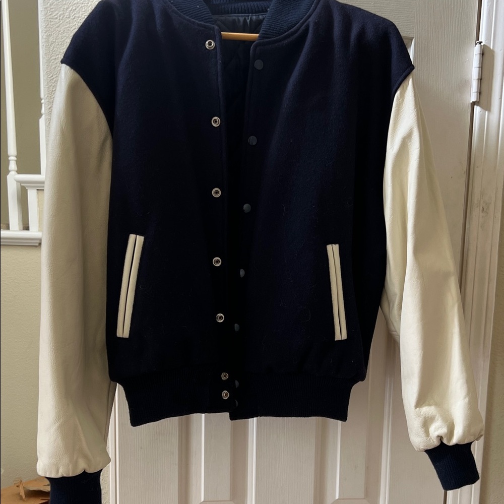 Black and White Varsity Jacket